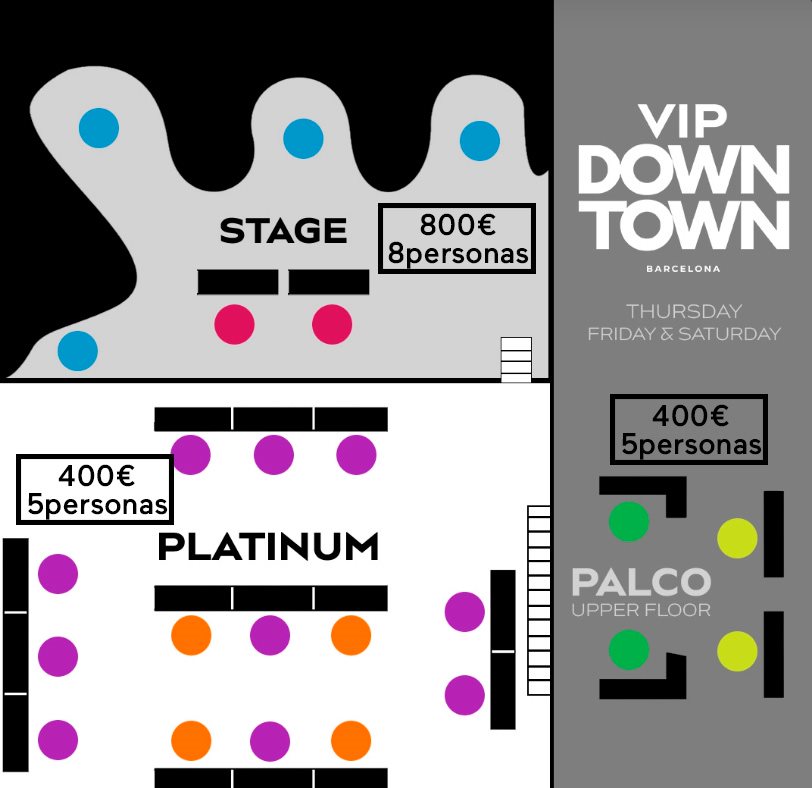 reserva tu mesa vip en downtown